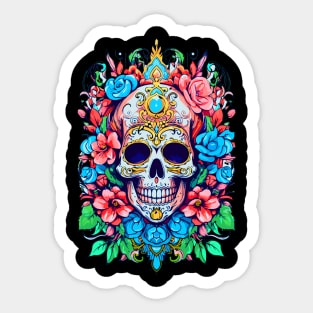 El Dia de los Muertos Day of the Dead Anime Inspired Sticker